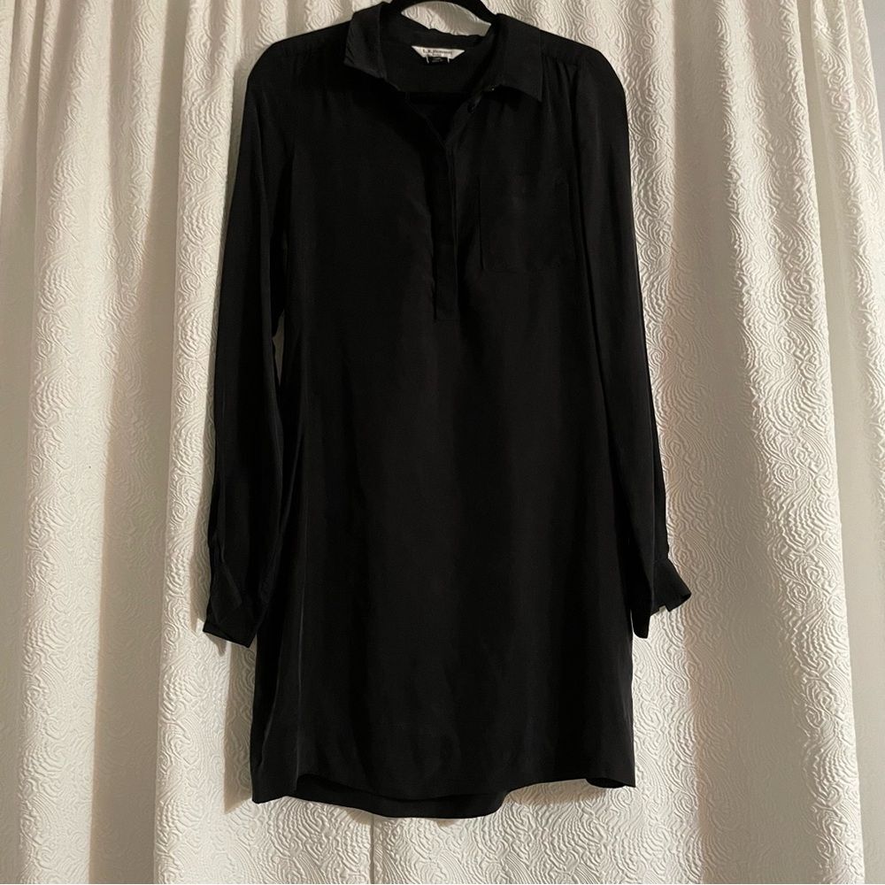 L.K. Bennett black suede dress size US 6